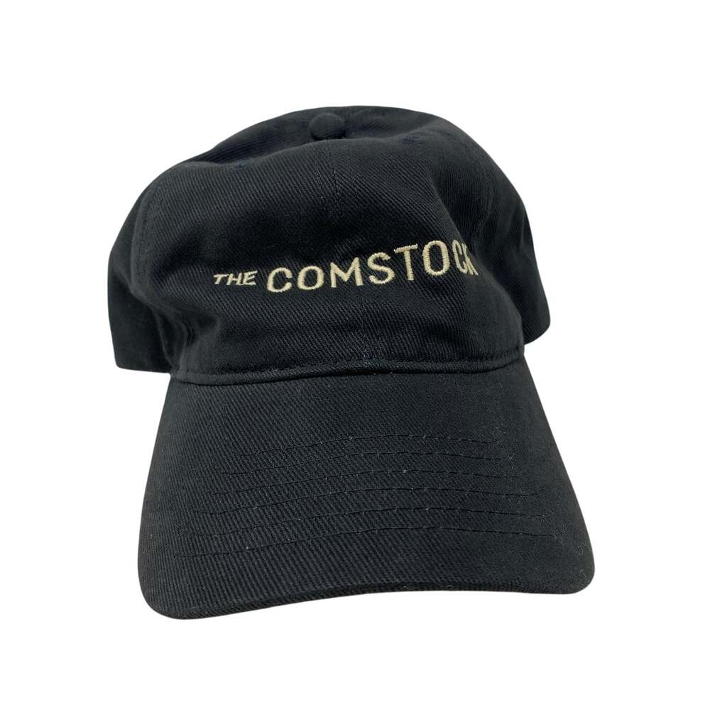 Sportsman The Comstock Baseball Hat Unisex Black Cotton Embroidered Dad Cap